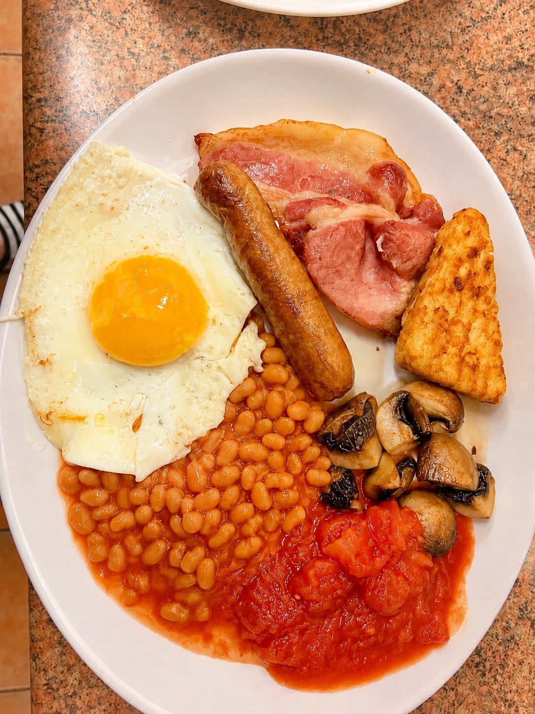 A hearty cooked breakfast